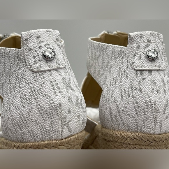Michael Kors Women's Caged Espadrille Wedges Platform Sandals Shoes - Picture 11 of 16